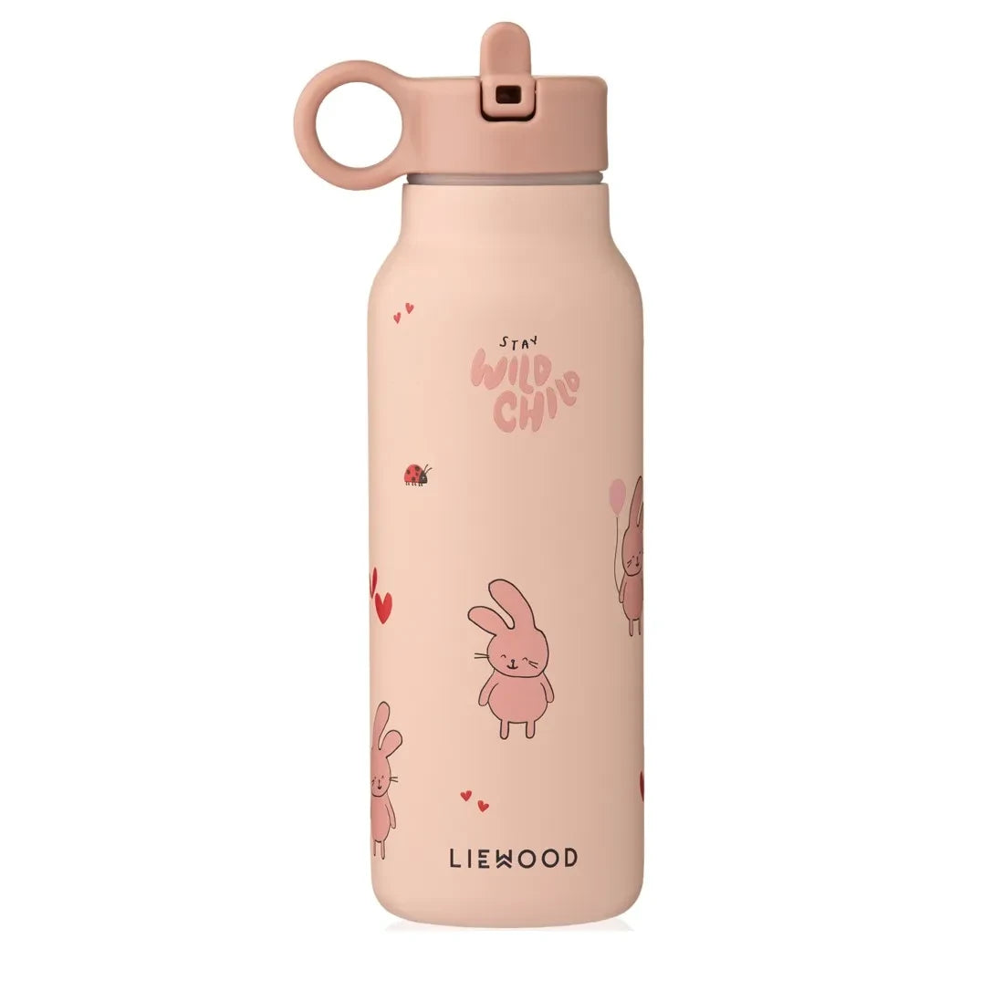 Liewood - Falk Water Bottle - 350 ml | Wild child/Rosey