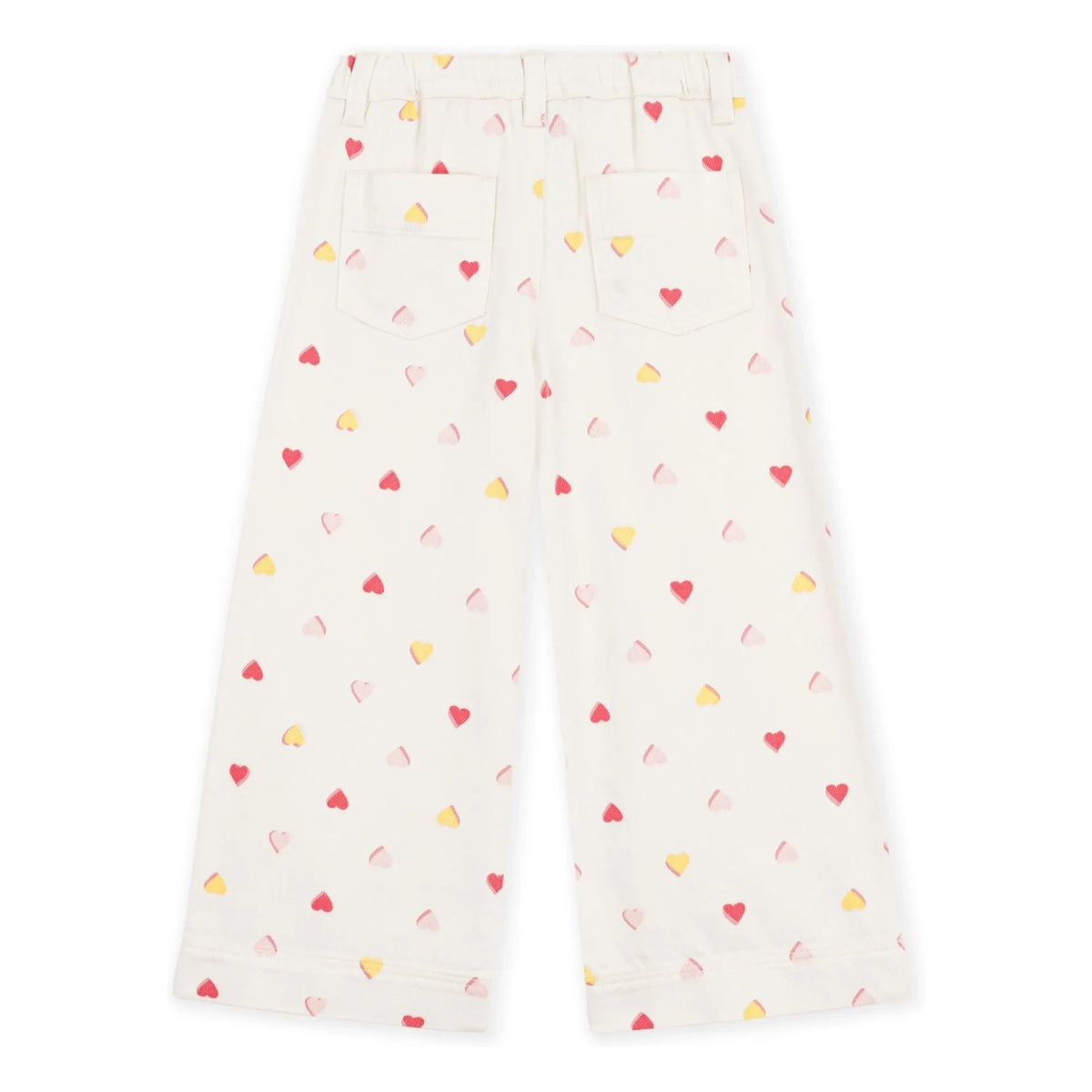 Petit Bateau - Big Heart Pants | Ecru