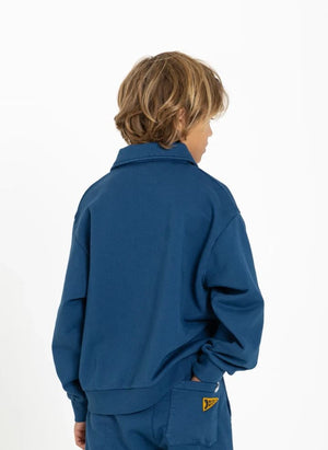 Hundred Pieces - Phoenix Mountain Organic Cotton Sweatshirt | Gray Blue