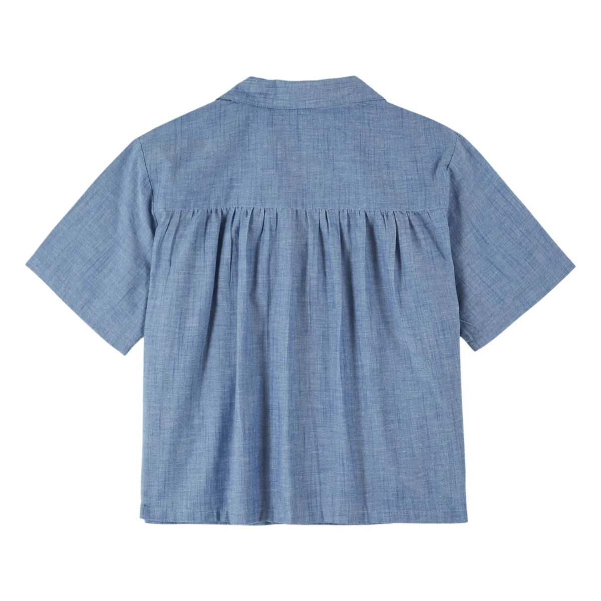 Emile et Ida - Blue Cotton Chambray Blouse