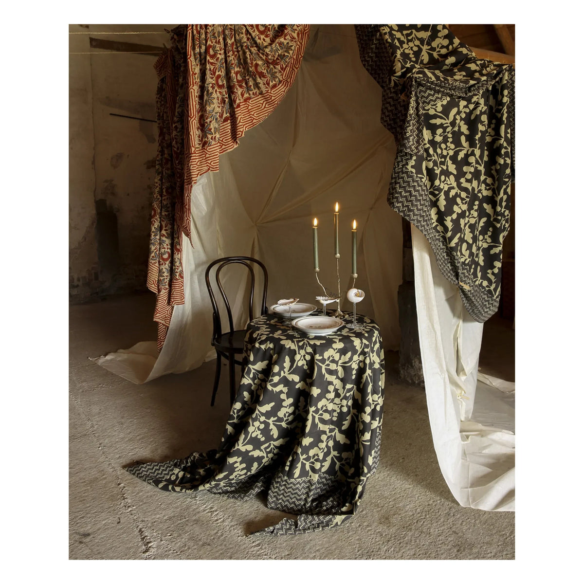 Doing Goods - Doing Goods x Smallable Cotton Tablecloth | Noir/Blanc