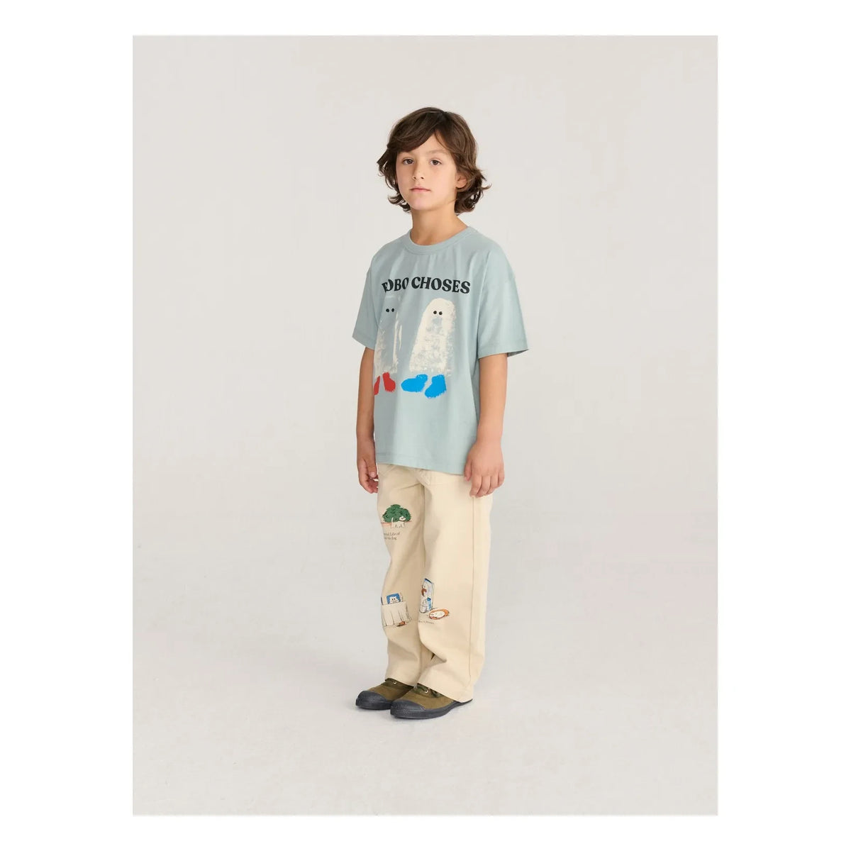 Bobo Choses - Organic Cotton Twill Ghost Trousers | Ecru