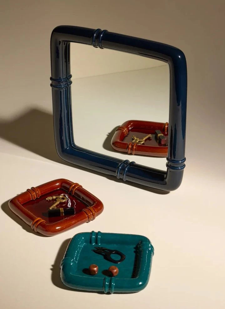 Maison Sarah Lavoine - Coco Ceramic Mirror | Blue black
