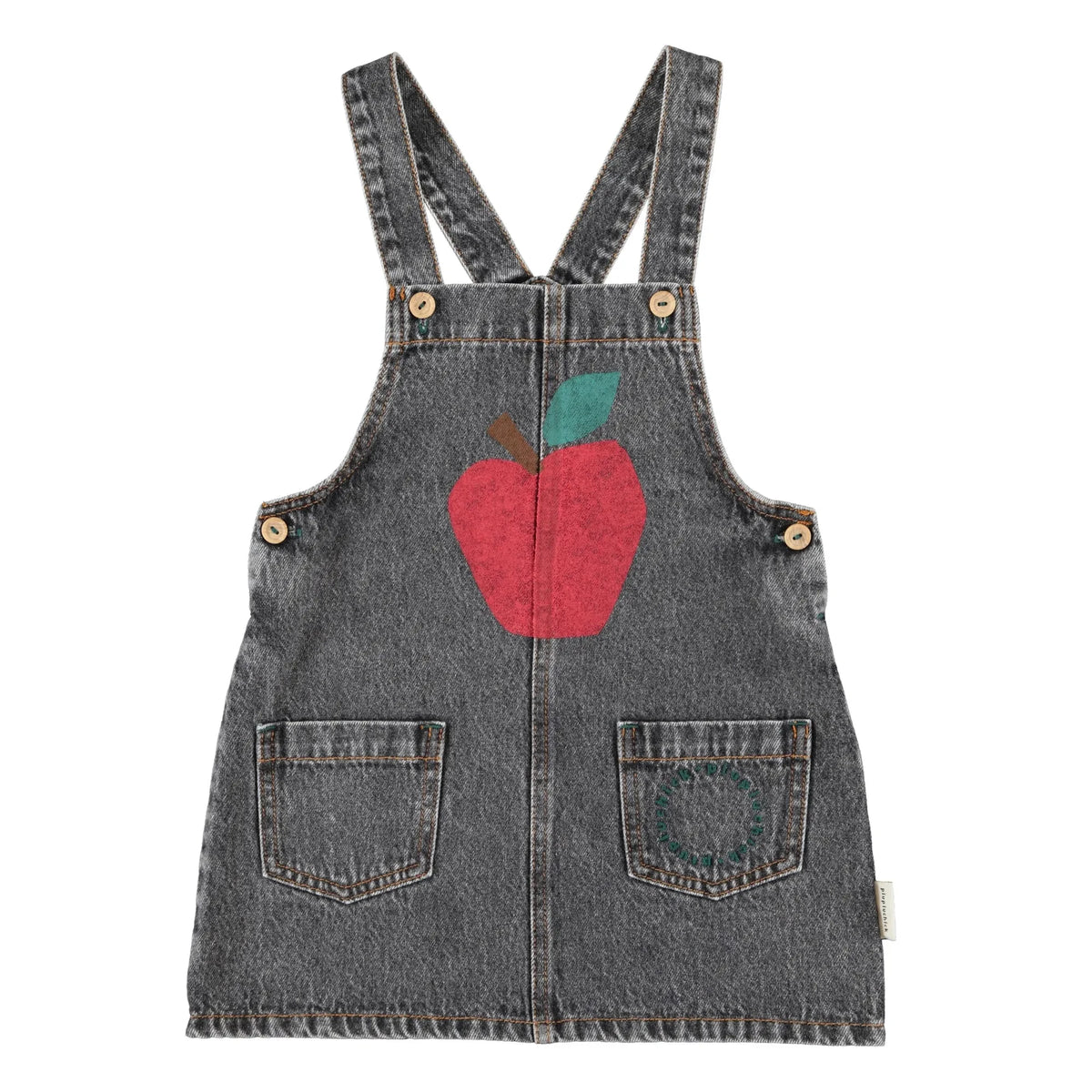 Piupiuchick - Pomme Denim Dress | Charcoal Grey