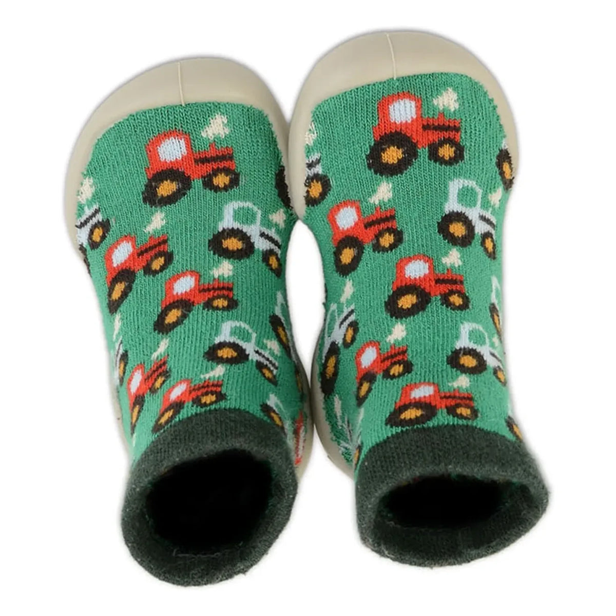 Collégien - Kind Farm Tractors Slippers | Green