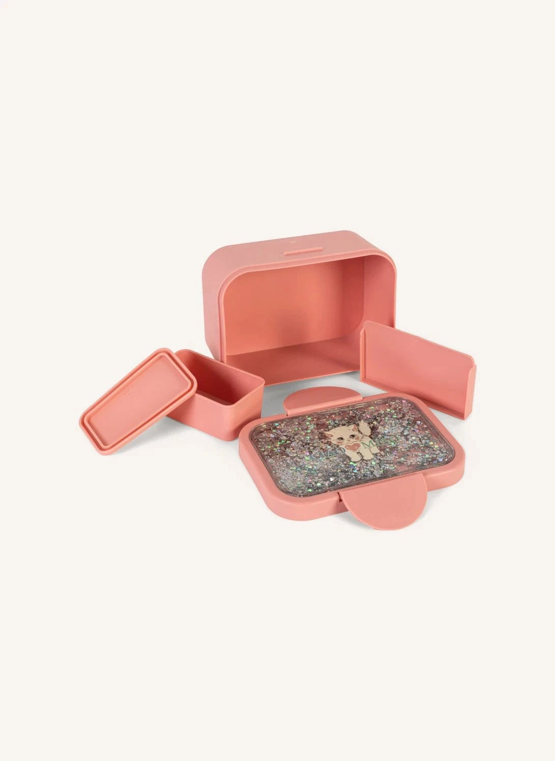 Konges Sløjd - Ciao Miao Glitter Lunch Box | Pink