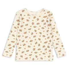 Konges Sløjd - Minnie Floral Pointelle T-Shirt, Organic Cotton | Cream