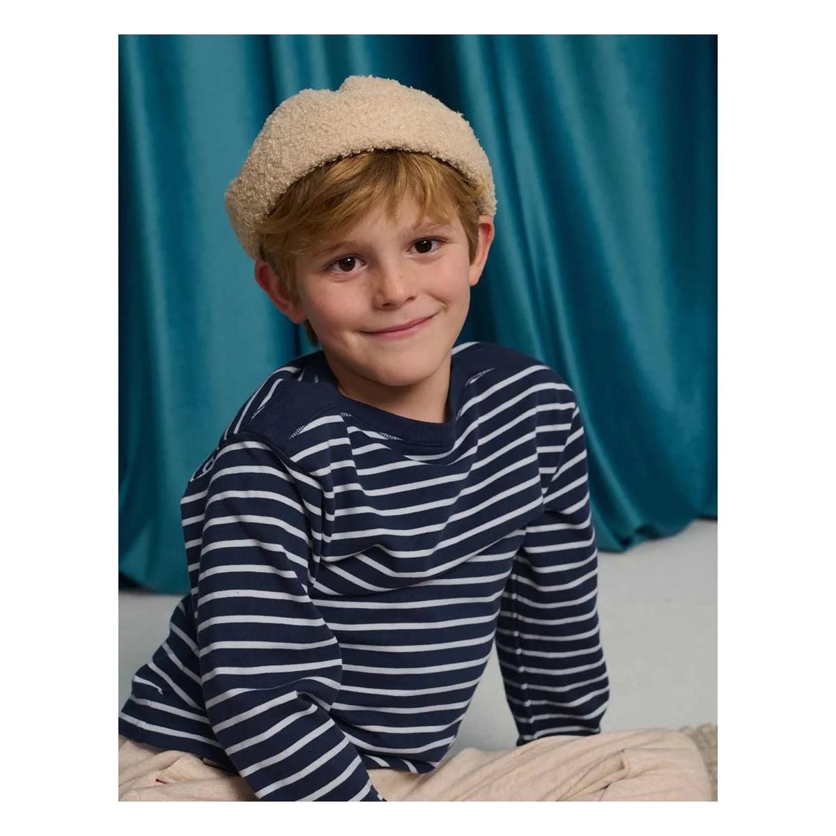 Gingersnaps - Striped Seth T-Shirt | Blue
