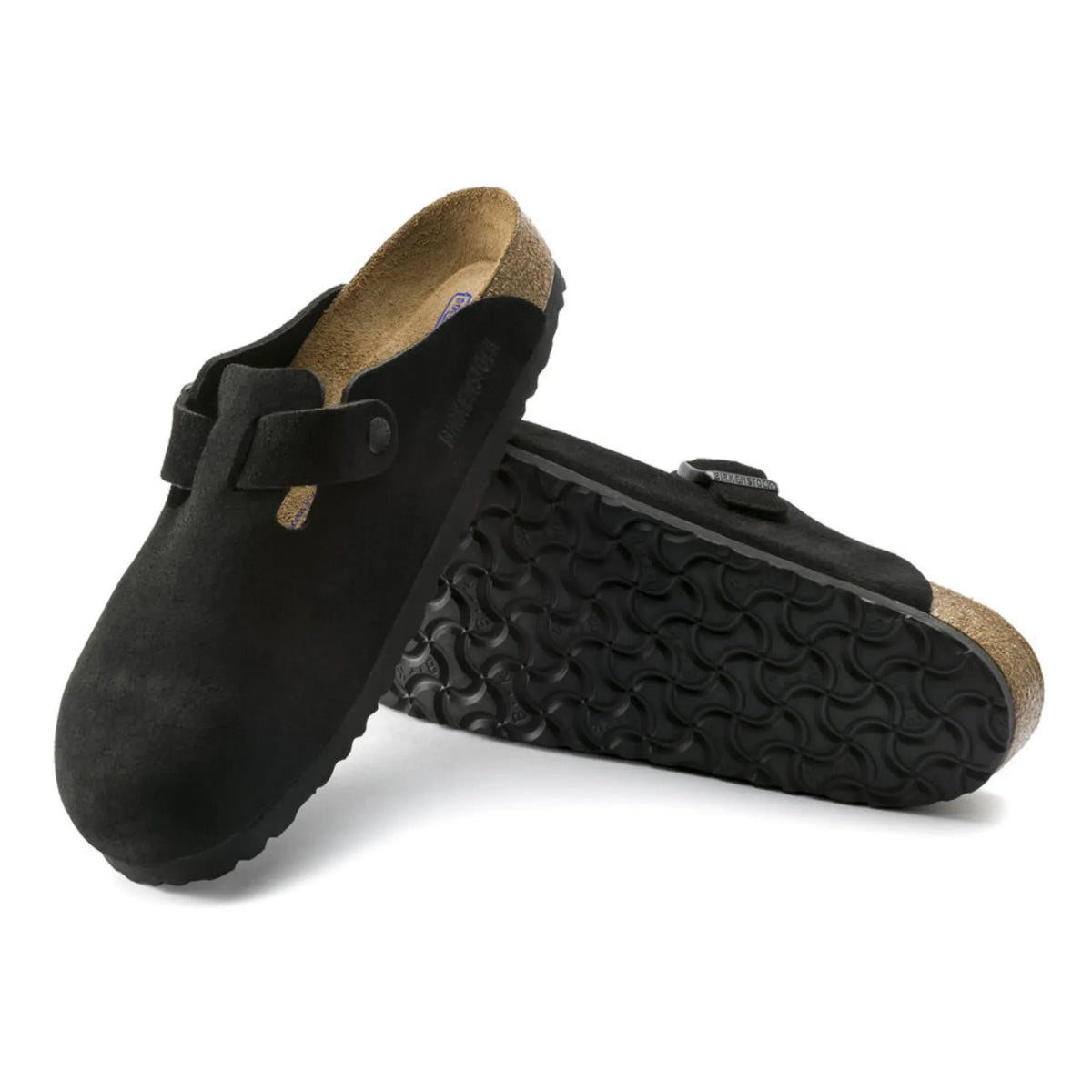 BIRKENSTOCK - Boston Suede Clogs - Adult Collection | Black