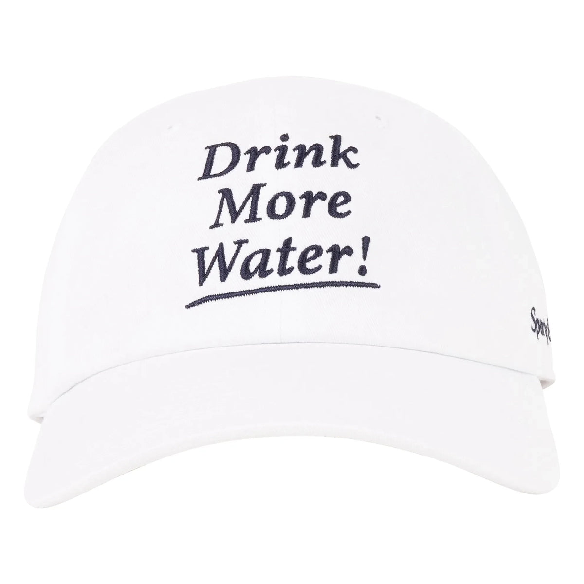 Sporty & Rich - Drink More Water Hat | White