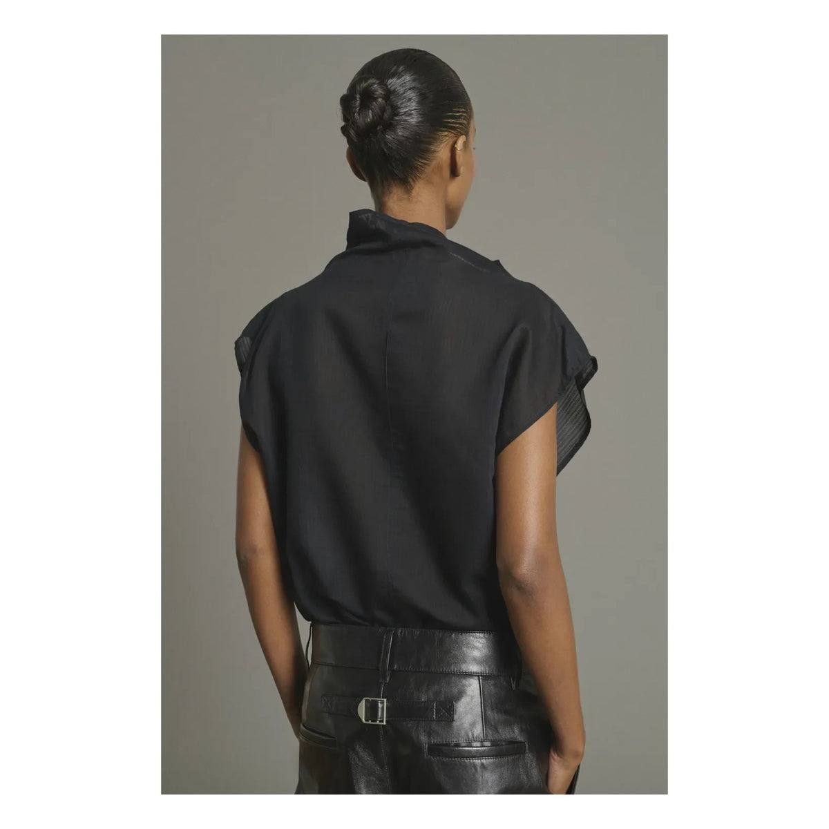 Soeur - Izumi organic cotton and silk blouse | Black