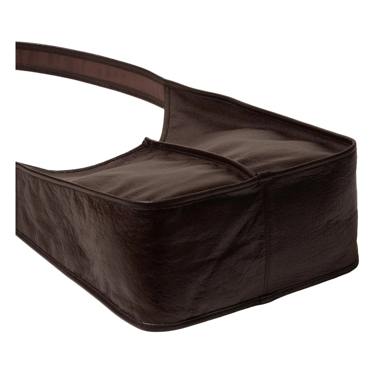 Hereu - Calella Crossbody Tumbled Bag | Dark Brown