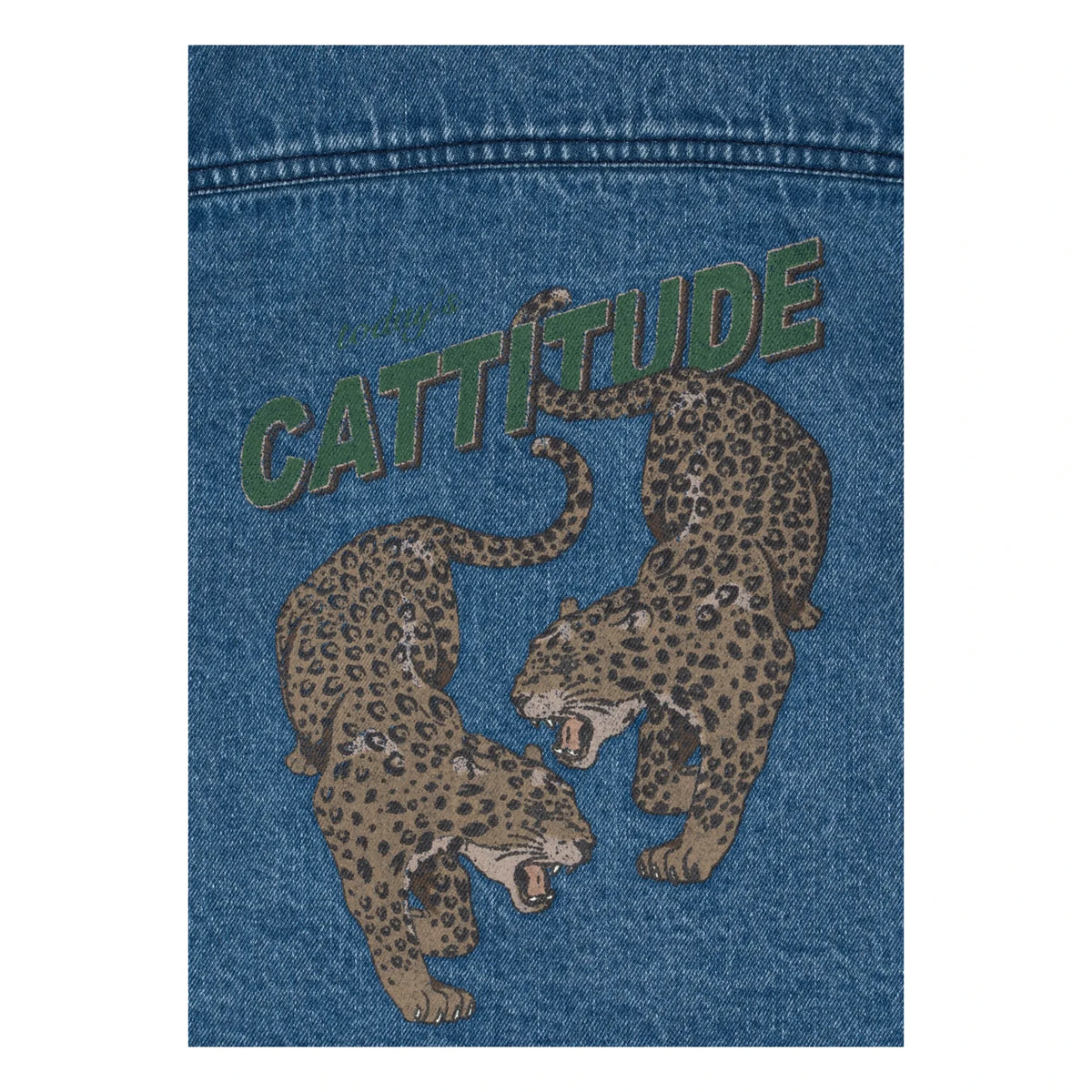 Konges Sløjd - Denim Magot Cheetah Organic Cotton Jacket | Blue