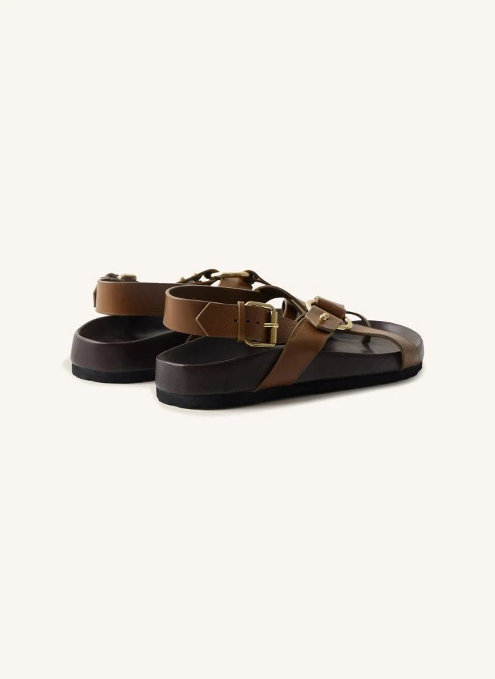 Soeur - Mexico Leather Sandal | Bronze