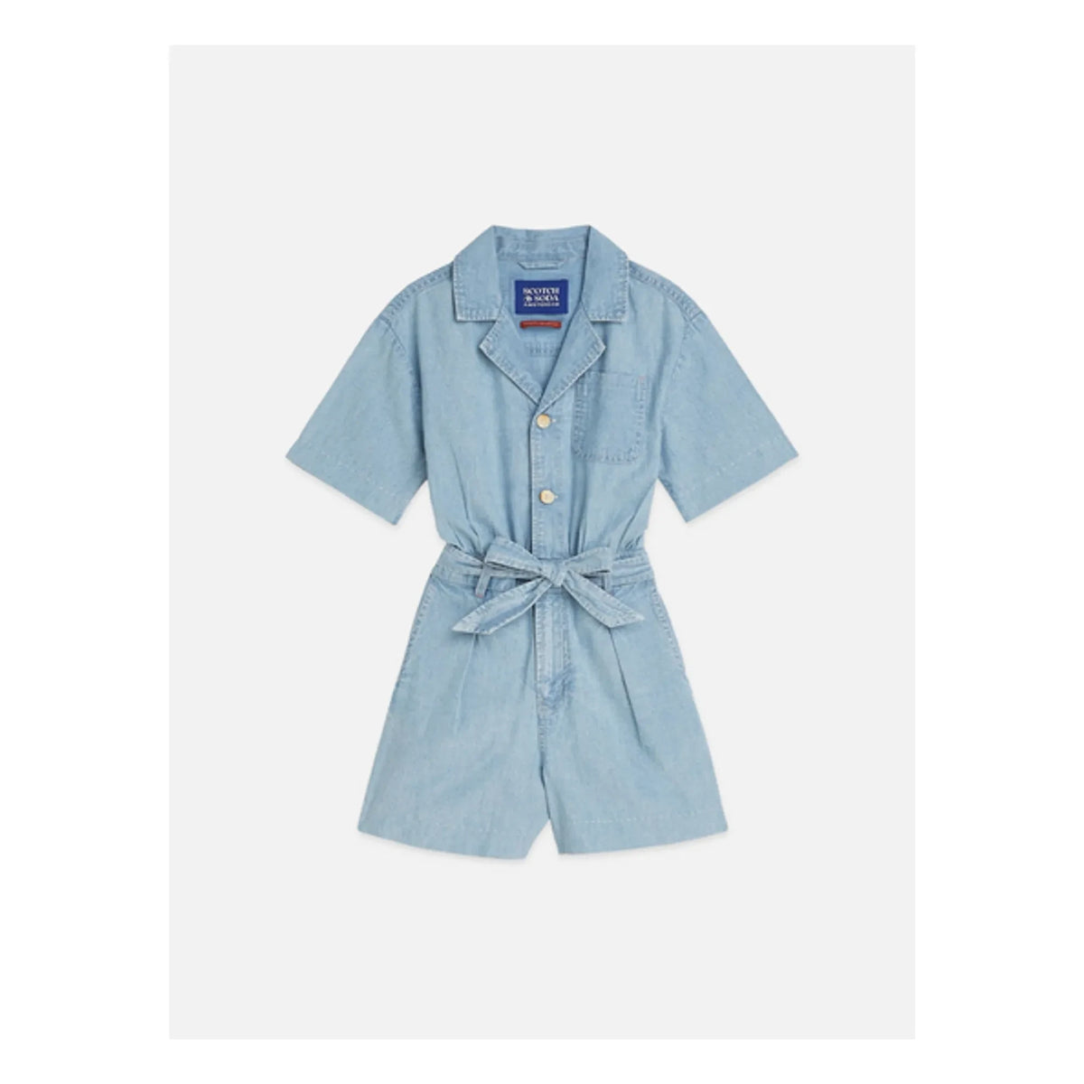 Scotch & Soda - Chambray Romper | Light Blue