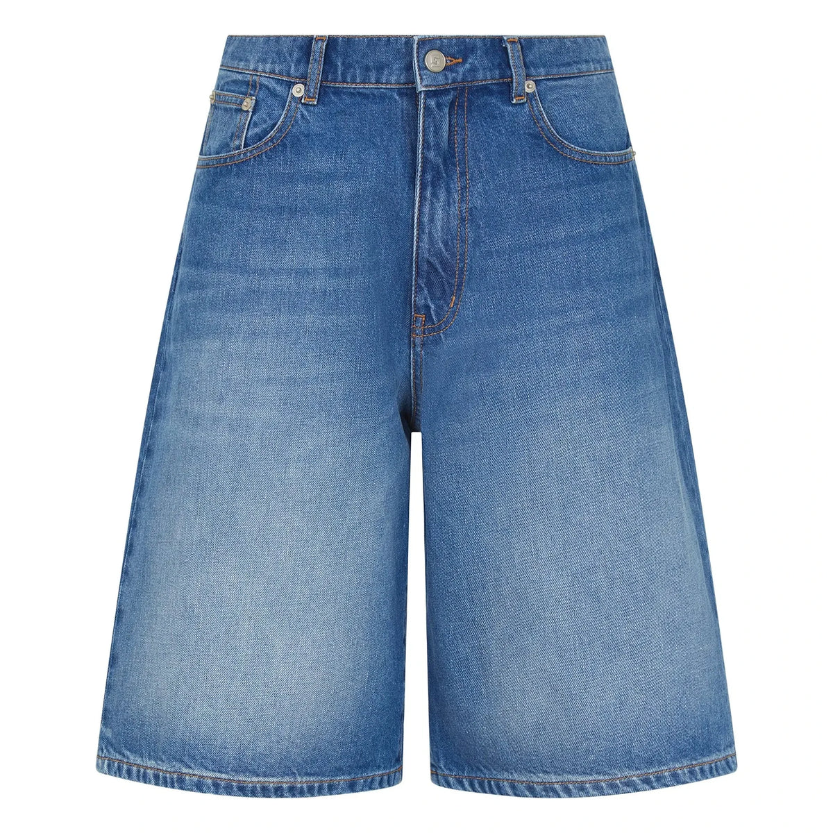 Smallable Woman - Paola Denim Bermuda Shorts | Denim Blue