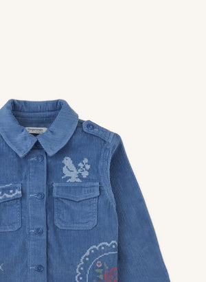 Gingersnaps - Vicenta Embroidered Velvet Jacket | Mavi