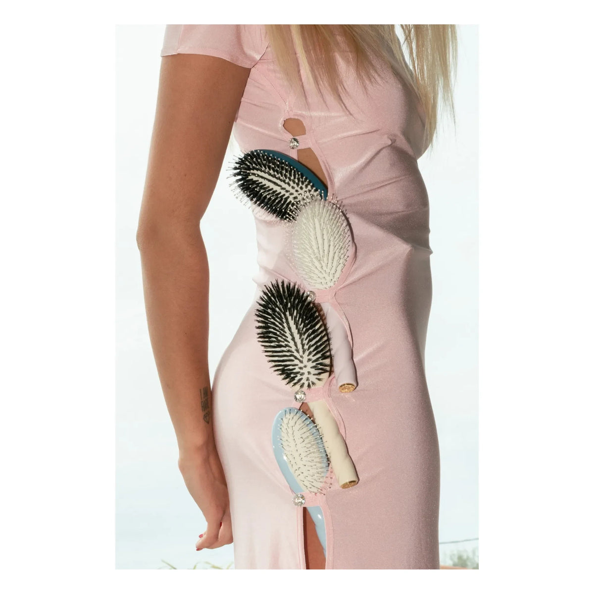 La Bonne Brosse - N°4 The Miracle Small Brush - Detangling and Massaging | Light Blue