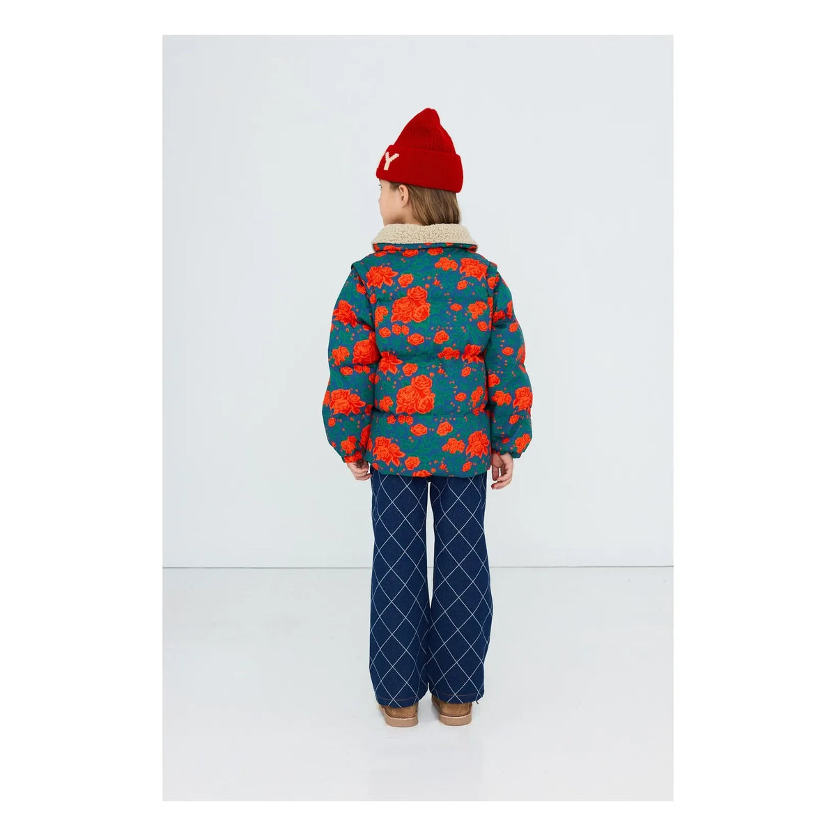 Tinycottons - Roses Quilted Jacket | Blue