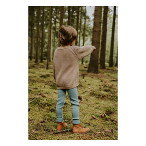Yuki - Organic Cotton Raglan Cardigan | Beige