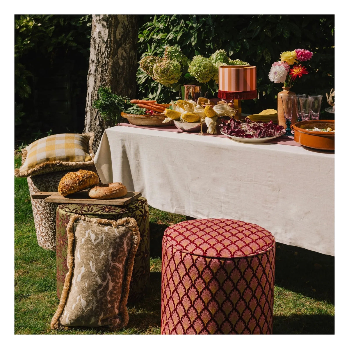 Palais - Jessica Pouf | Burgundy