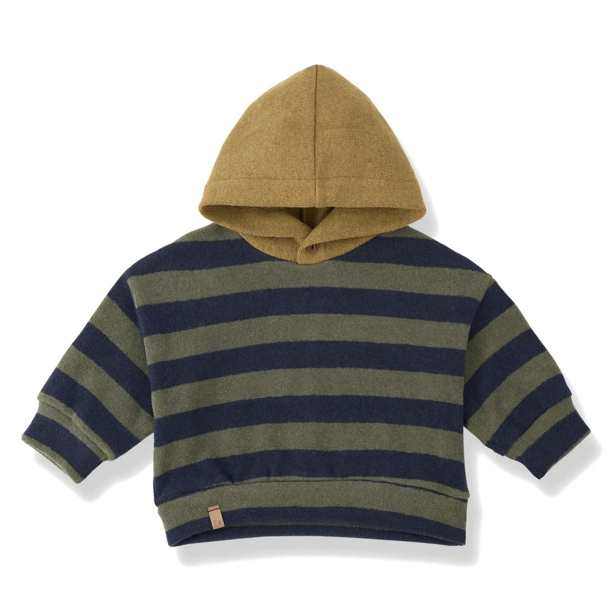 1+ in the family - Norman Striped Hooded Sweatshirt | Khaki
