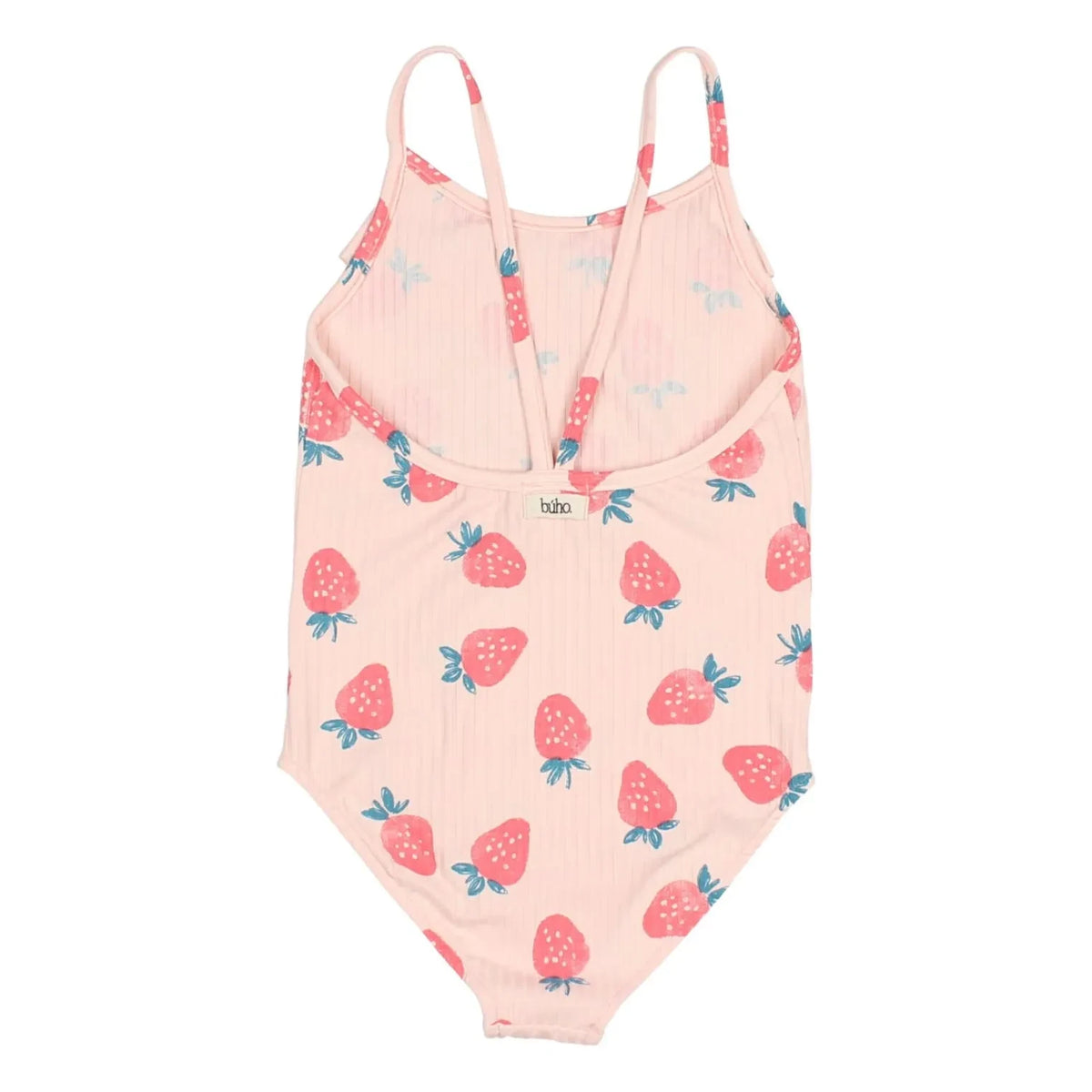 Búho - Strawberry Embossed Swimsuit | Pale Pink