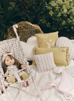 Minikane - Cerise Pommette Doll, Editions Aimable x Minikane | Pommette Poplin