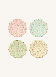 Meri Meri - Ladurée small floral paper plates - set of 8
