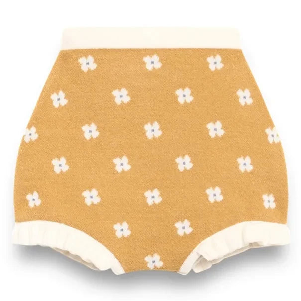 birinit - Floral Print Shorts | Mustard