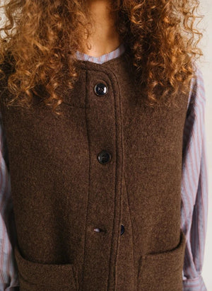 Sacrécoeur - Antonia Wool Cardigan | Brown