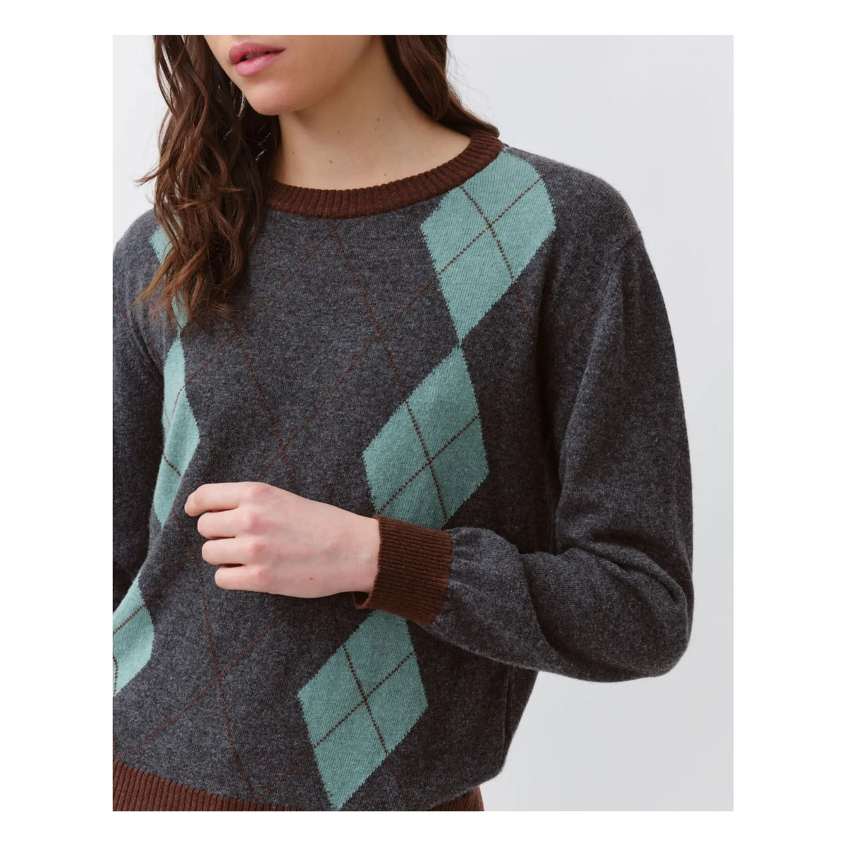 Diega - Pasteo Wool Sweater | Grey