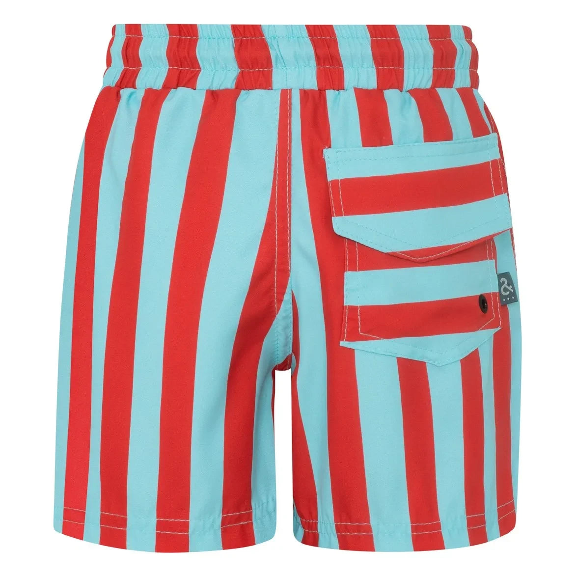 Pepita & Me - Striped Swim Shorts | Red