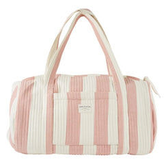 Emile et Ida - Rayure Weekend Bag | Pink
