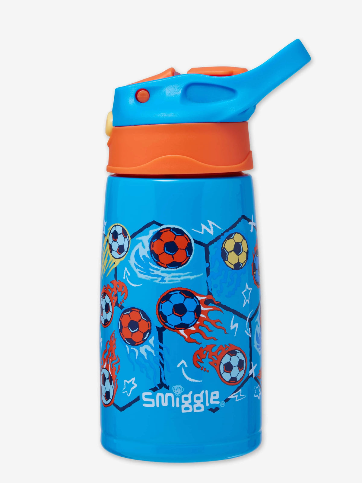 Smiggle - Weekend 400ML Hidden Straw Stainless Steel Water Bottle