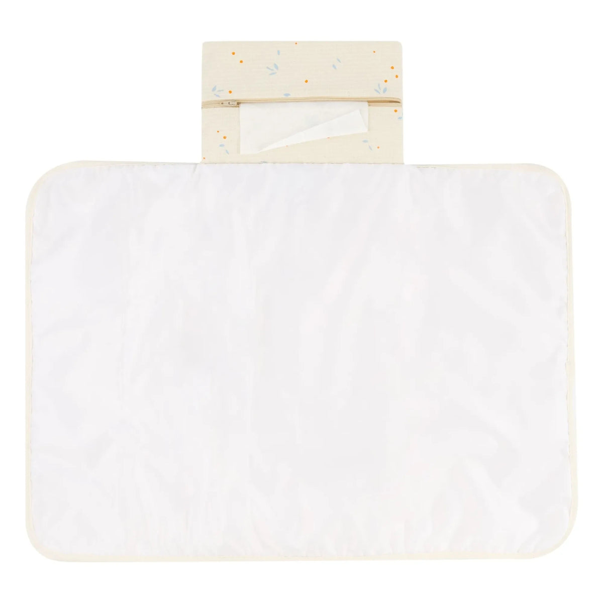Nobodinoz - Travel Baby Changing Mat Mozart Opera Orange Cherries | Beige