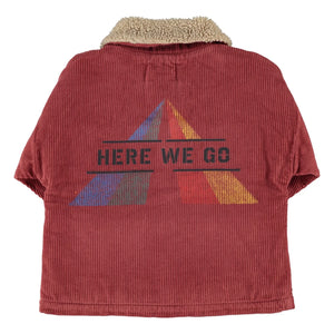 Piupiuchick - Here We Go Velvet Organic Cotton Jacket | Burgundy