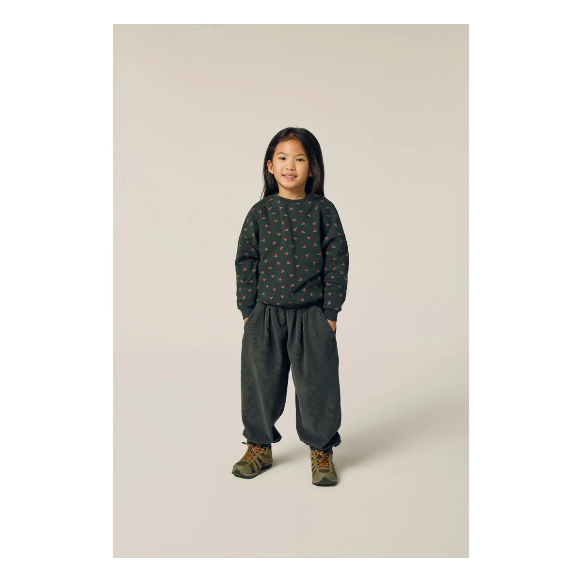 The Campamento - Floral Sweatshirt | Charcoal Grey