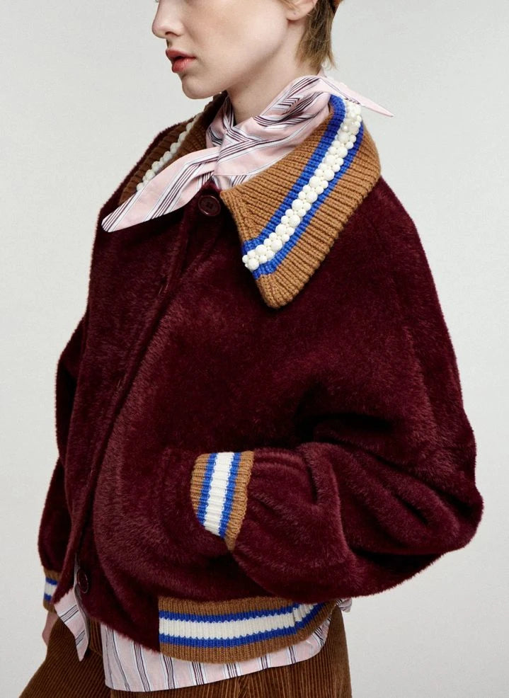 Essentiel Antwerp - Kamore Cardigan | Burgundy