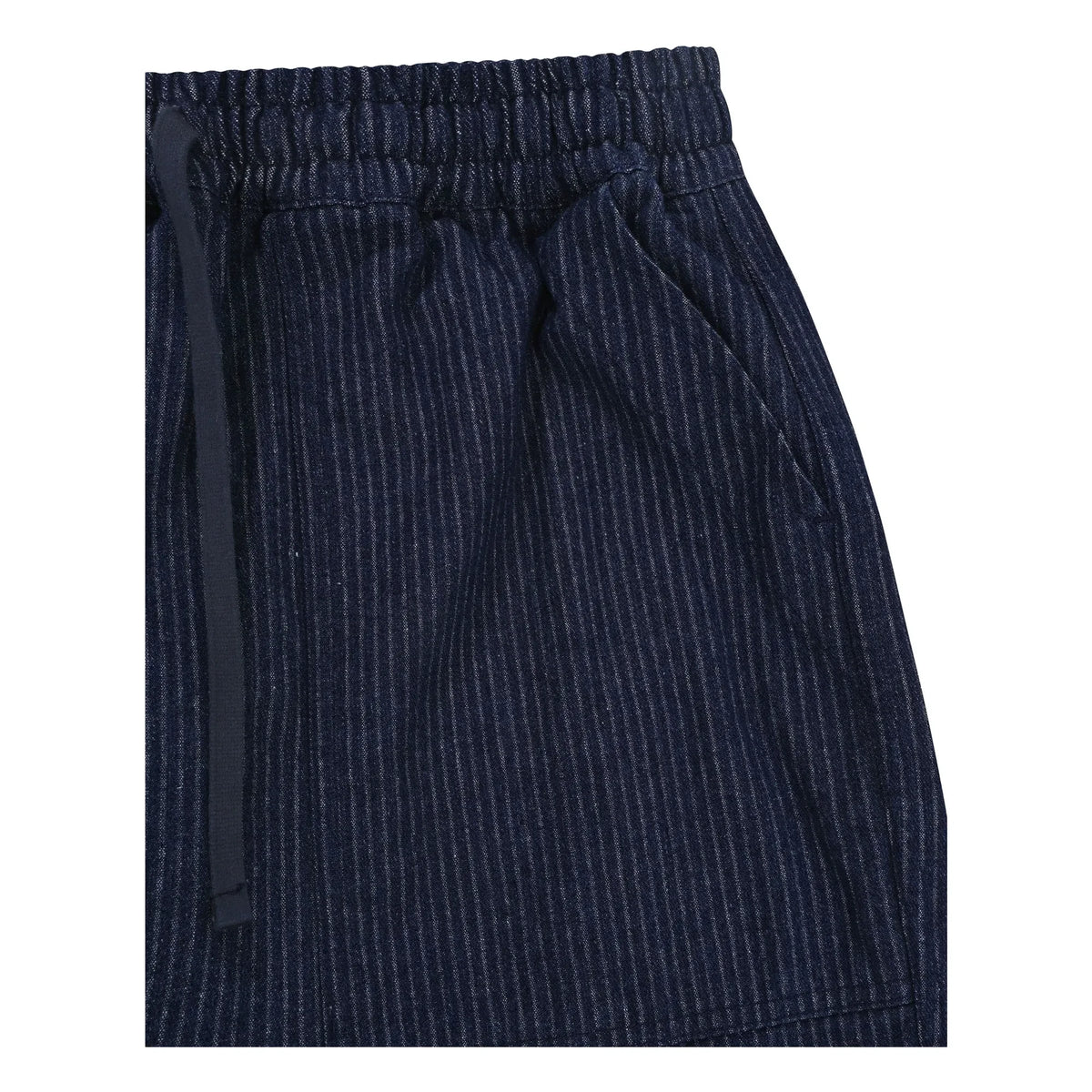 Kappy - Tired Denim Striped Trousers | Indigo