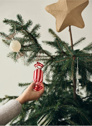 Broste Copenhagen - Paper Mache Christmas Tree Star | Brown