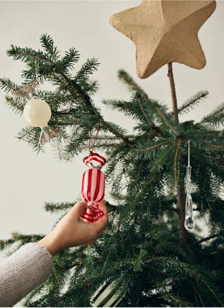 Broste Copenhagen - Paper Mache Christmas Tree Star | Brown