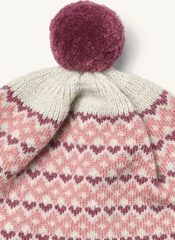Wheat - Doonia Merino Wool Beanie | Pink