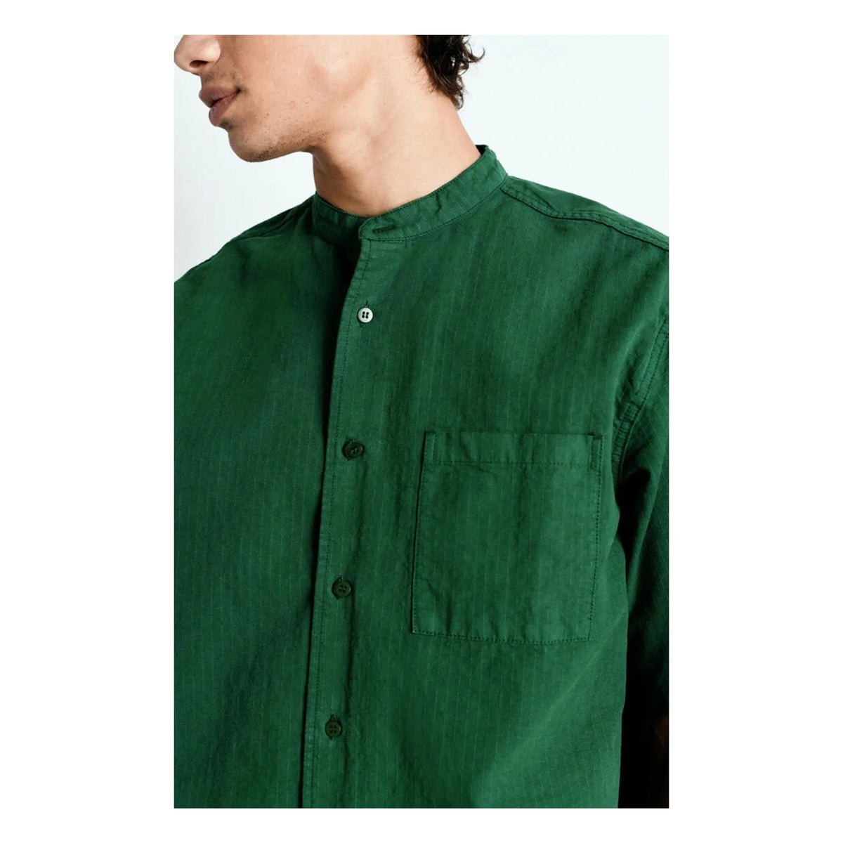 American Vintage - Rygybay Organic Cotton Shirt | Chrome Green