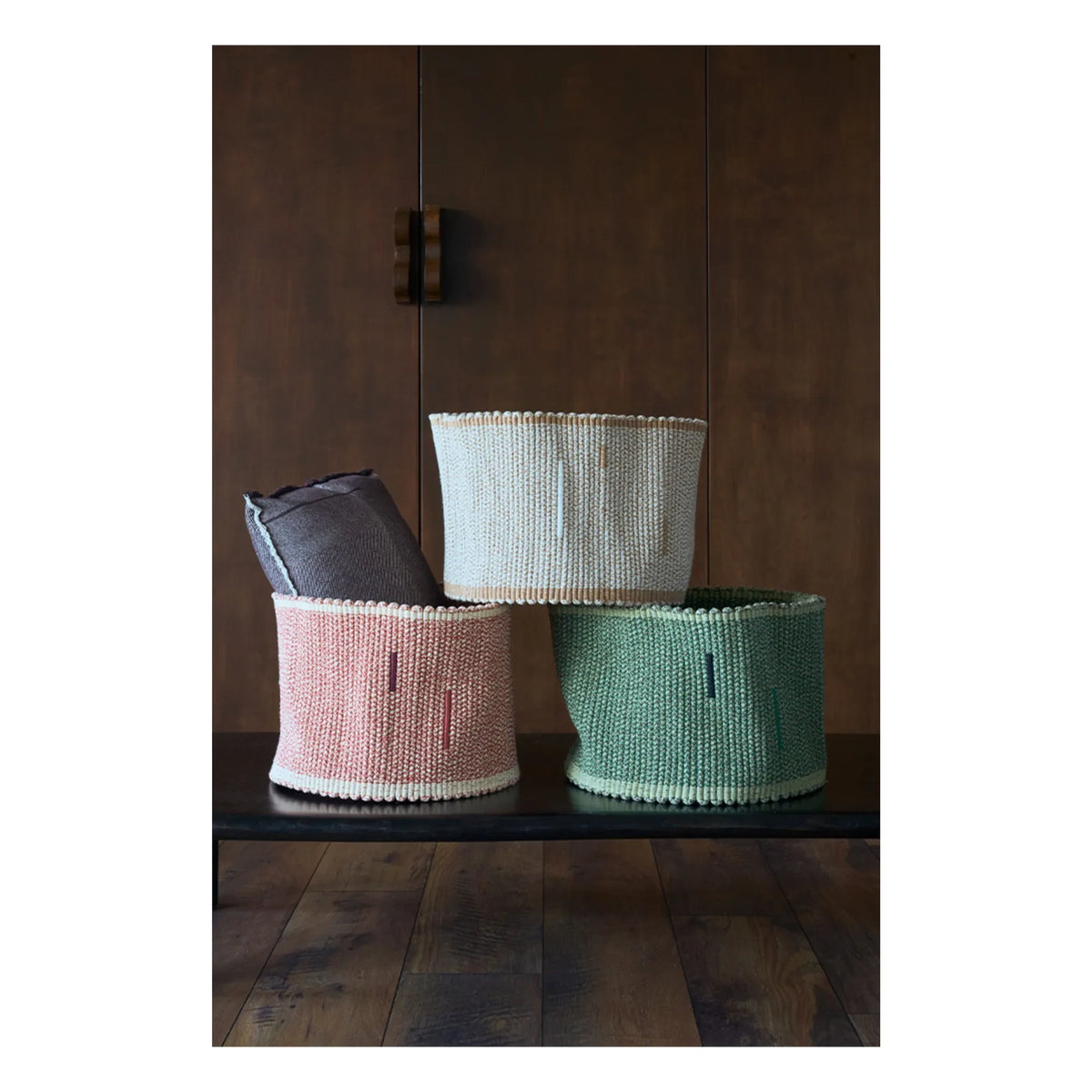Lorena Canals - Wicker storage basket | Beige