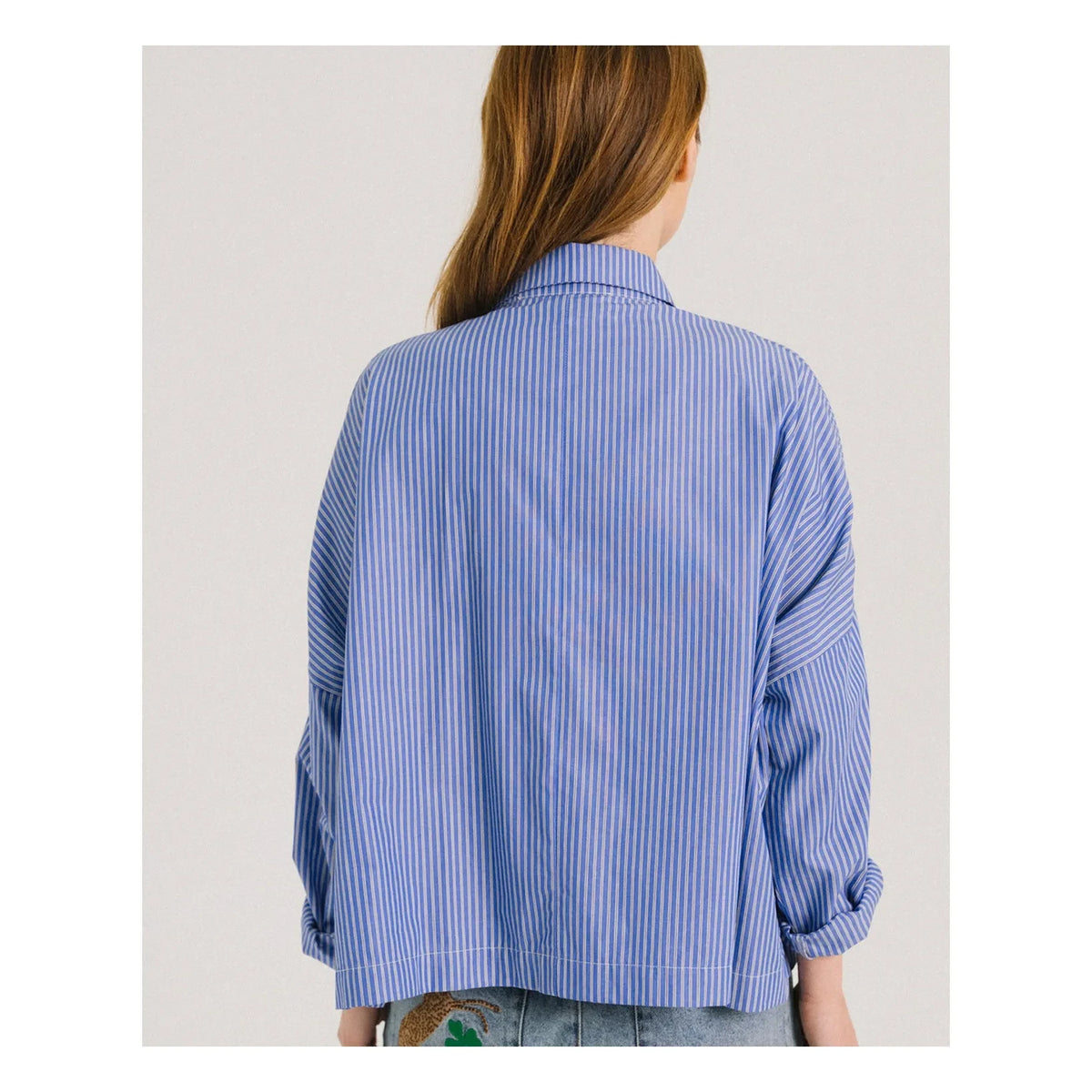 Tinsels - Blue Striped Cotton Shirt