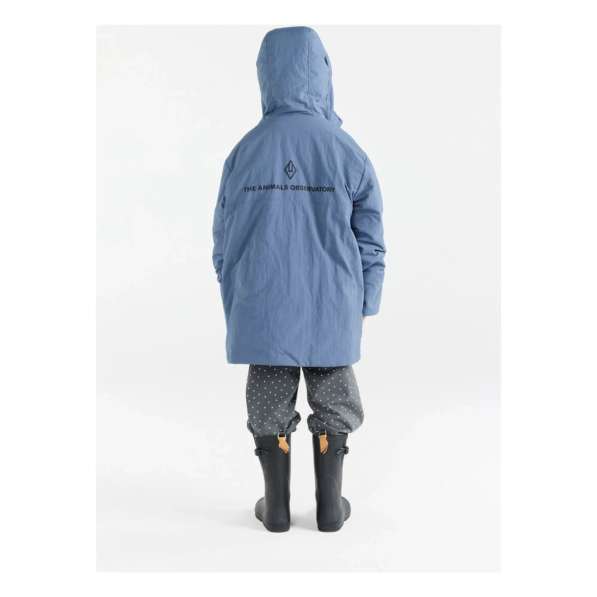 The Animals Observatory - Aslan Long Jacket Recycled Fiber | Grey blue