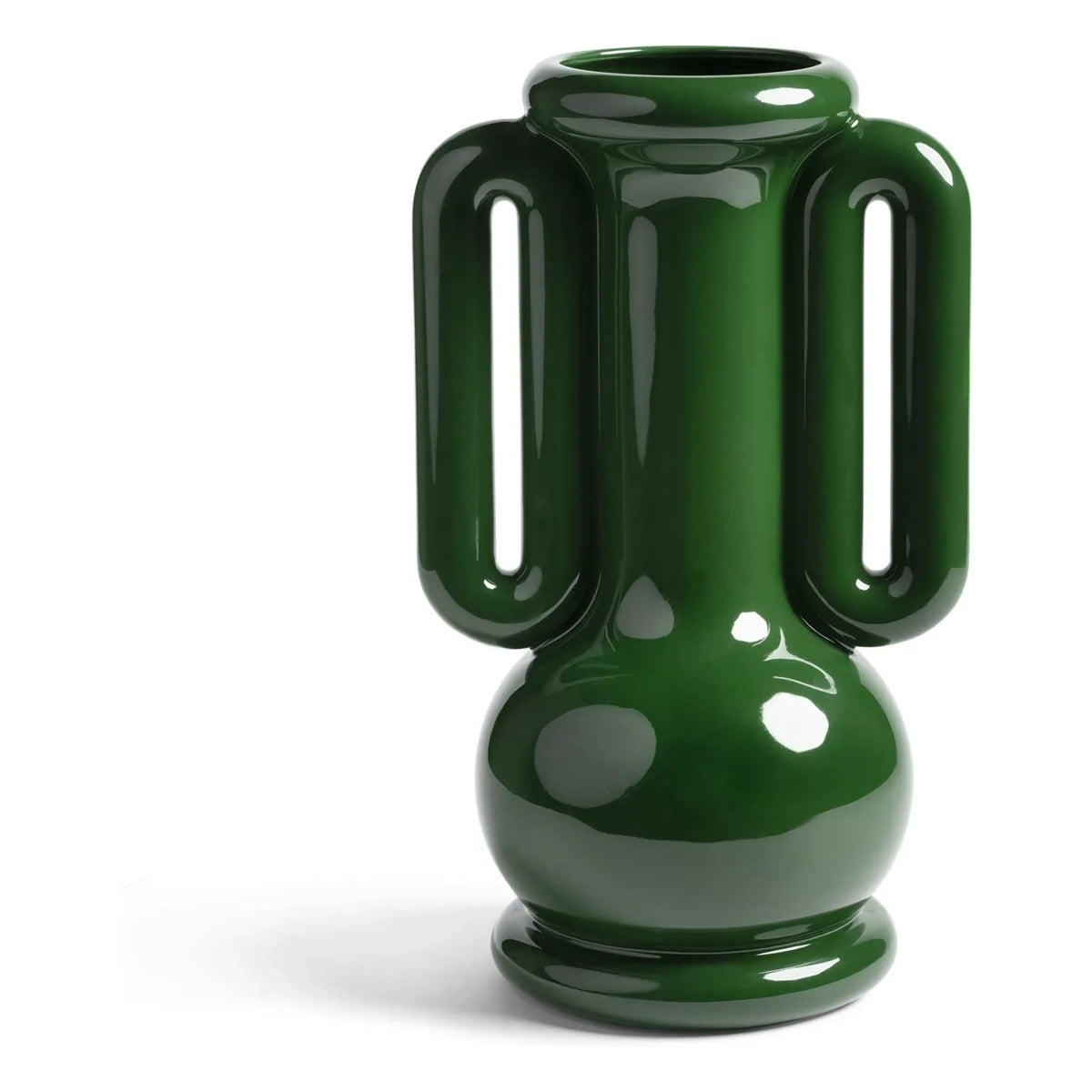 &Klevering - Amfora Stone Ceramic Vase | Green