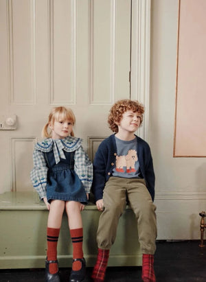 Emile et Ida - Team Moumoute Organic Cotton T-Shirt | Blue