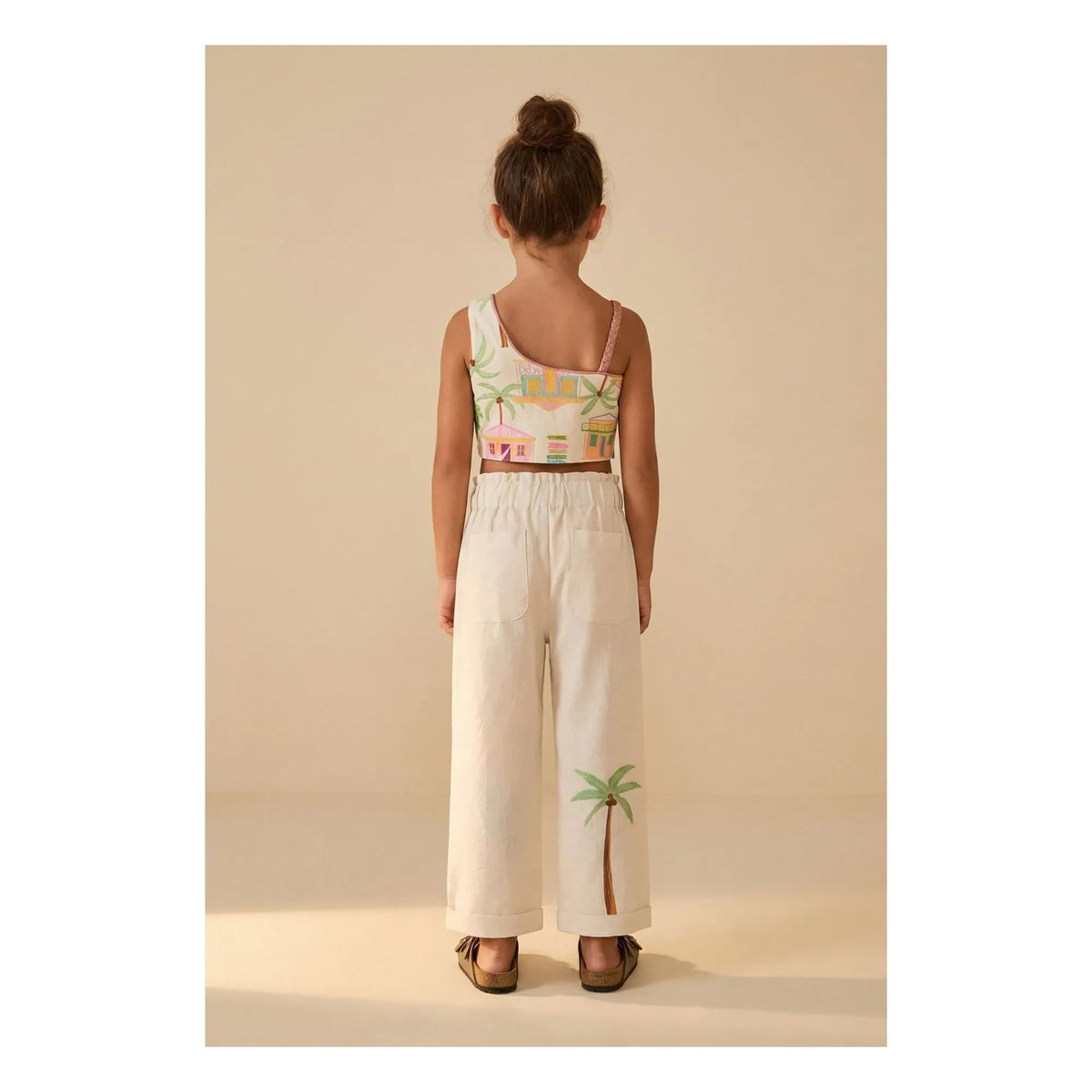 Pepita & Me - Marea Island Asymmetric Swimsuit | Ecru